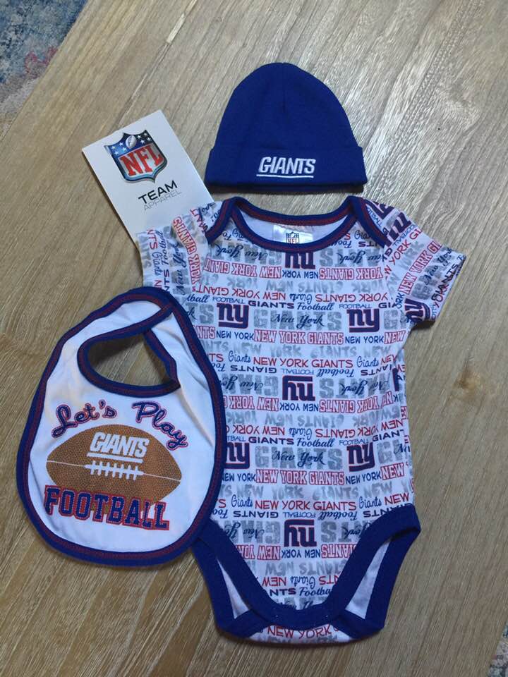 new york giants newborn outfit