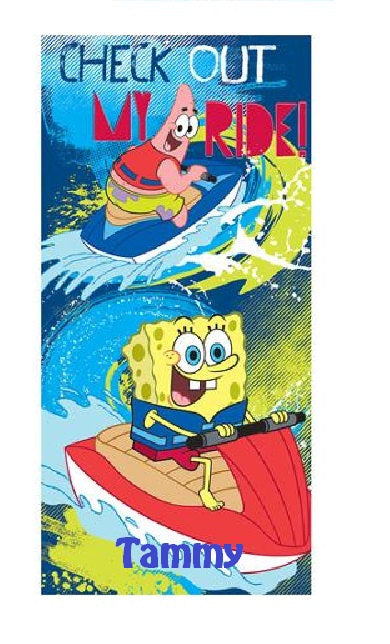 spongebob beach towel