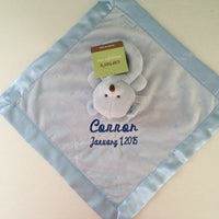 Baby Boy Carter's Blue Bear Security Blanket Lovey - Personalized