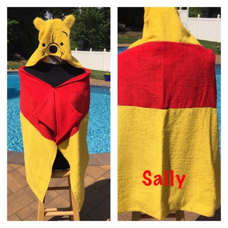 winnie the pooh hooded towel