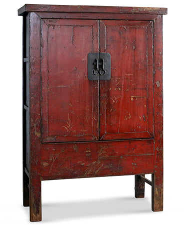 Red Lacquer Shanxi Wedding Cabinet