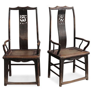 Chinese Antique Yoke-Back Chairs