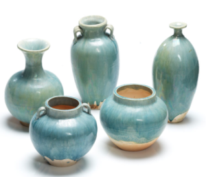 Chinese blue pottery