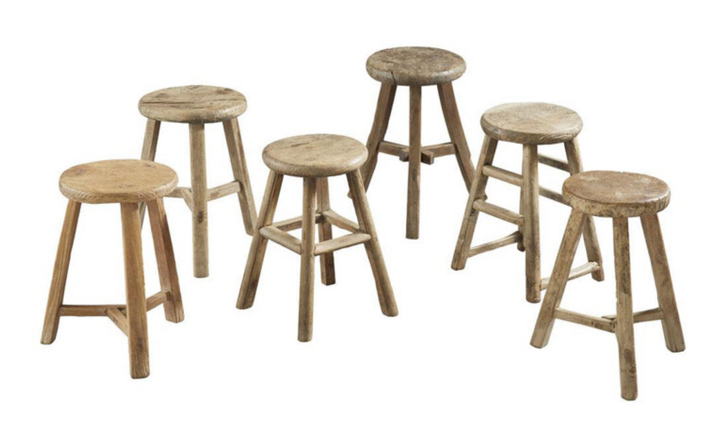 Chinese wooden stools