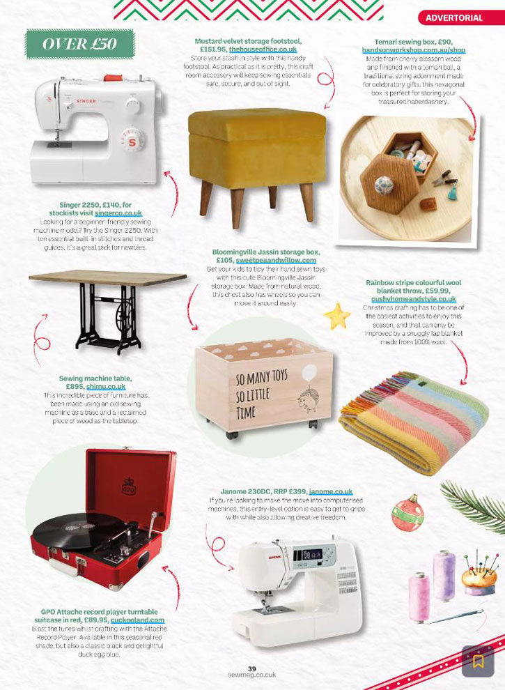 Sew Magazine, Sewing Table