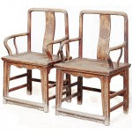Southern Official Armchairs in Elm, Beijing