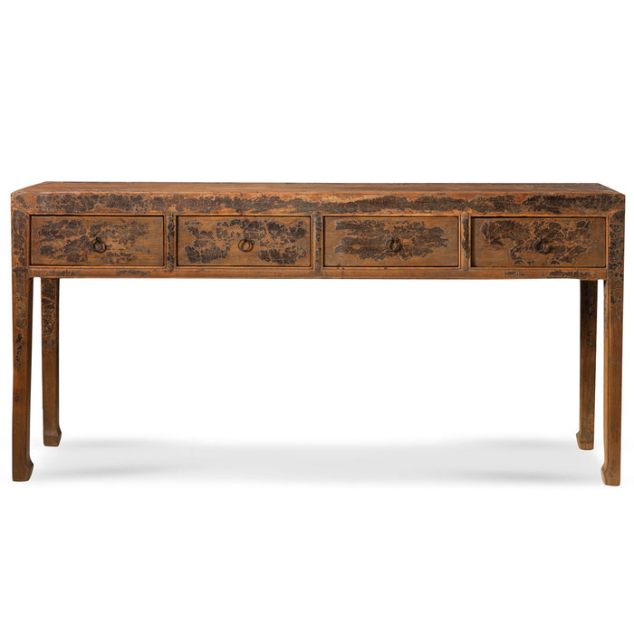 four drawer console table
