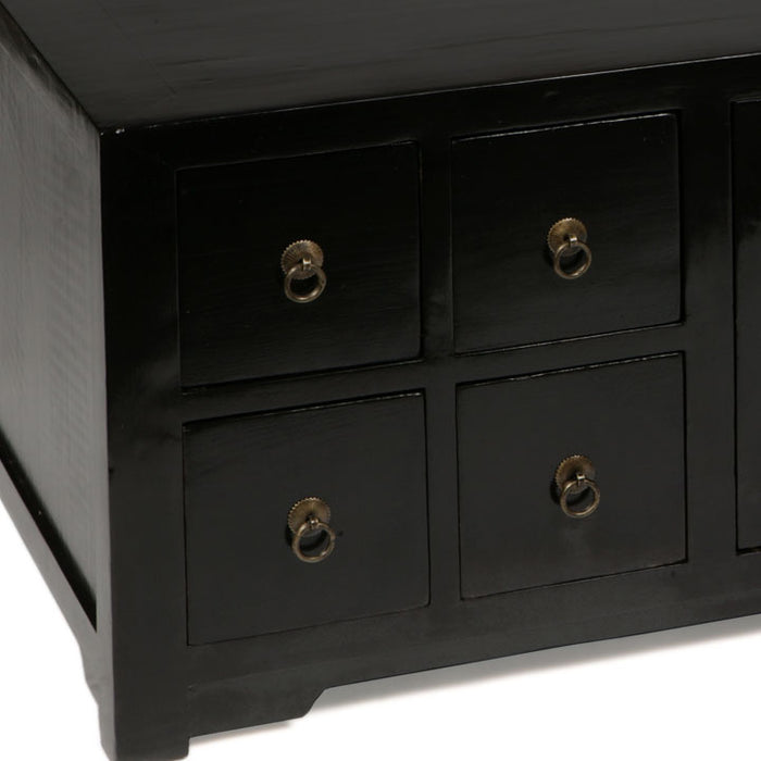 Low Apothecary S Cabinet Black Lacquer Shimu