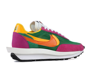 nike waffle sacai pine green