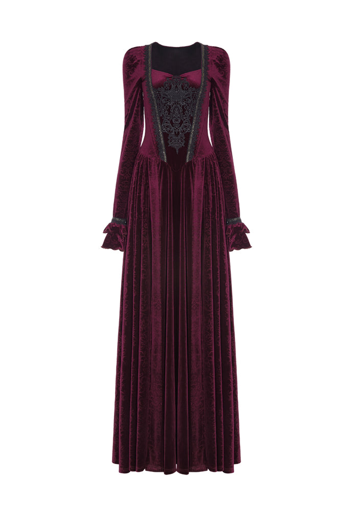 victorian velvet dress