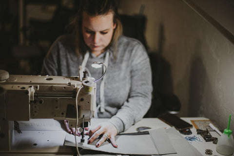 Erin sewing