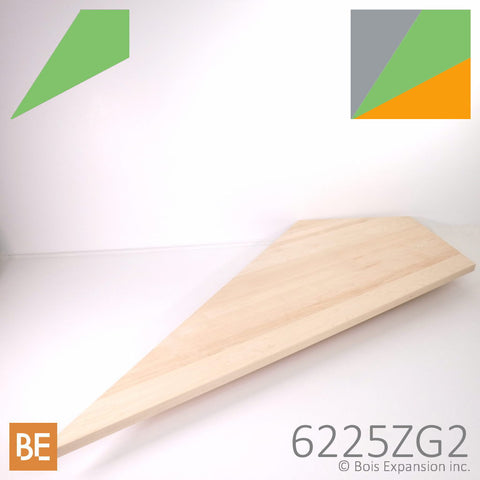 Marches d'angle en bois - 6225Z Nez zen, rayons 1/8" - 1-1/16"