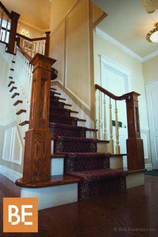 Escalier composé de différentes composantes
