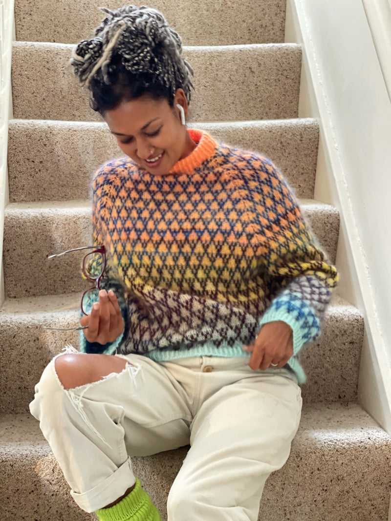 Spot Sweater Mohair Ombré Kit | Hand-Painted Yarn | Tribe Yarns, London ...