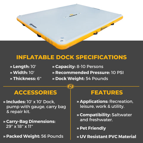 Solstice Inflatable Docks Applications