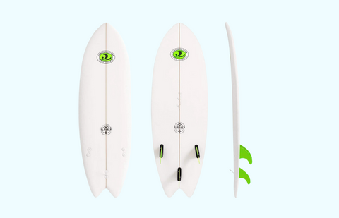 CBC 5'8" Slasher Fish Foam Surfboard