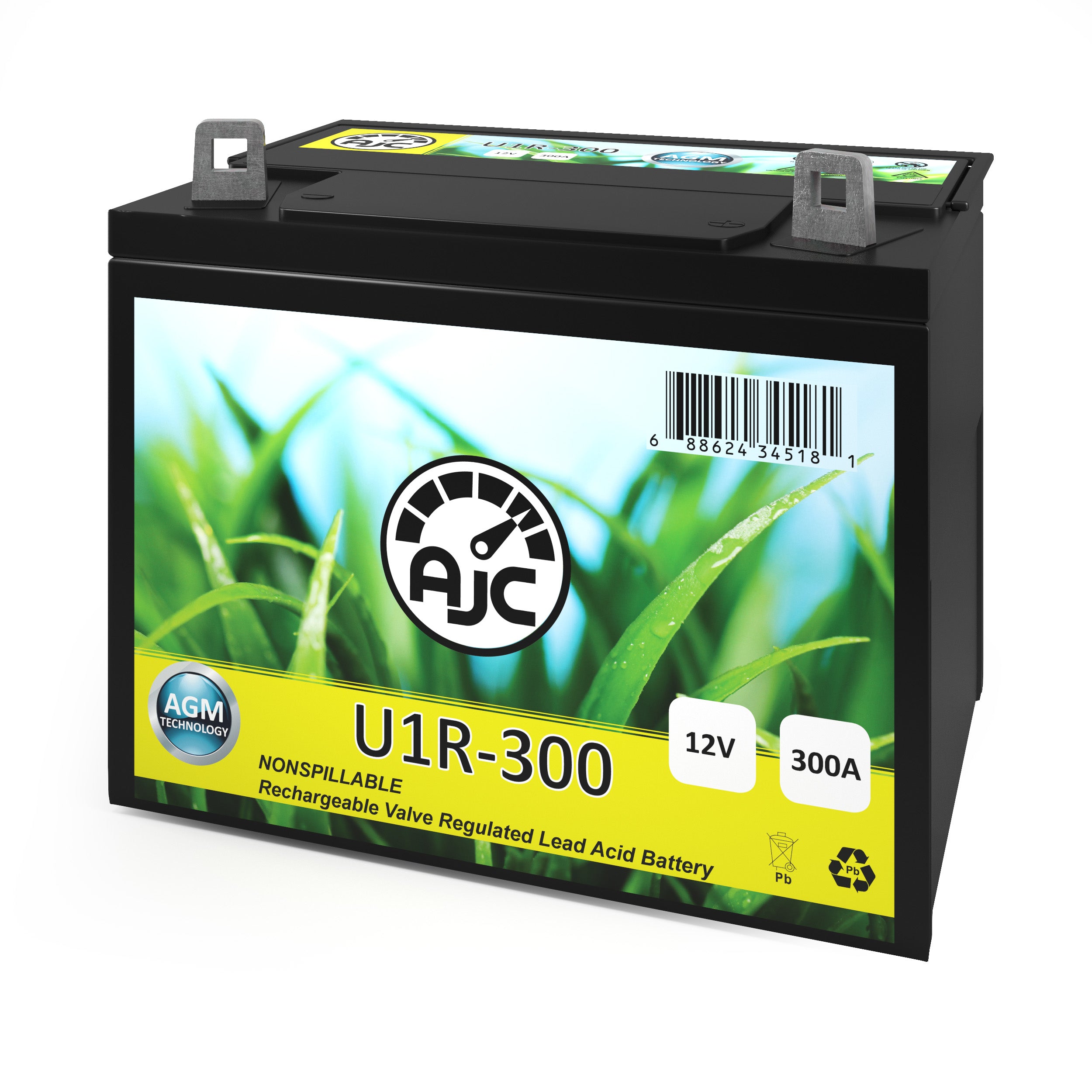 AJC U1R Lawn Mower and Tractor Replacement Battery