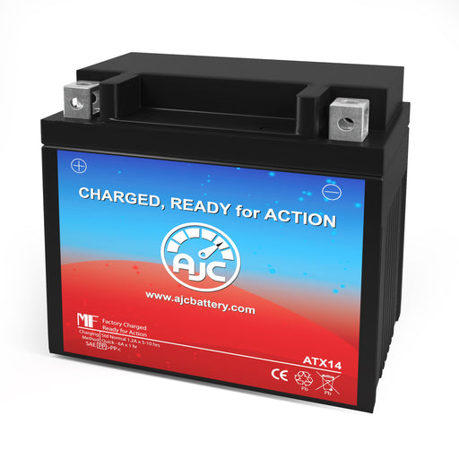YTX14-BS (MF) Replacement Battery for YUASA YTX14-BS Maintenance Free  Battery