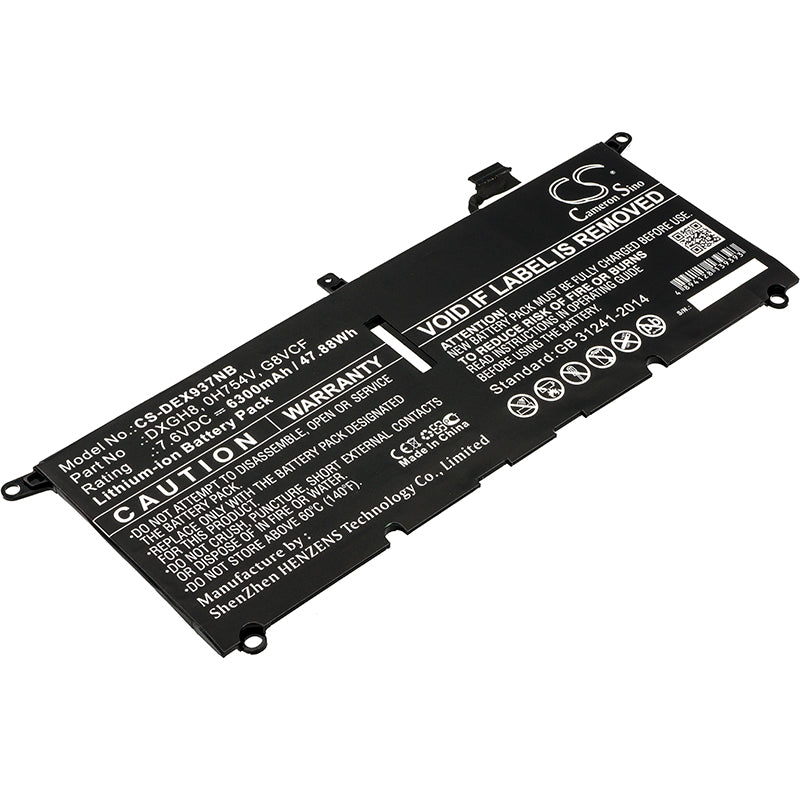 Dell XPS 13 2018 XPS 13 9370 XPS 13 9370 FHD i5 XP Replacement Battery ...