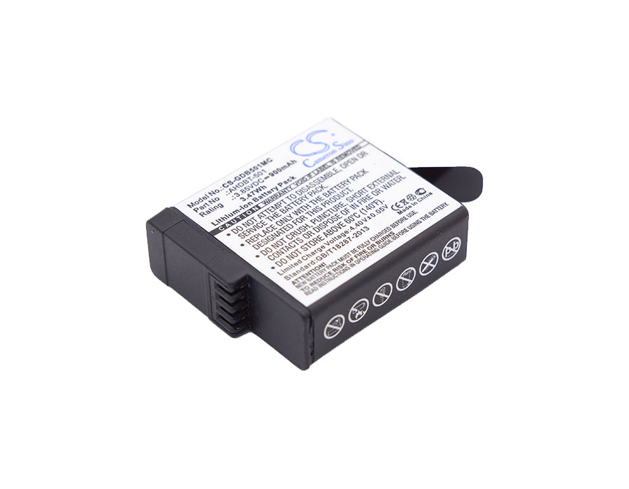 Gopro 601-10197-00 AABAT-001 AABAT-001-AS A 900mAh Replacement