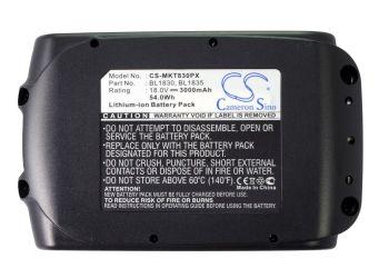 Makita BBO180 BBO180Z BCF201 BCF201Z BCL18 3000mAh Replacement