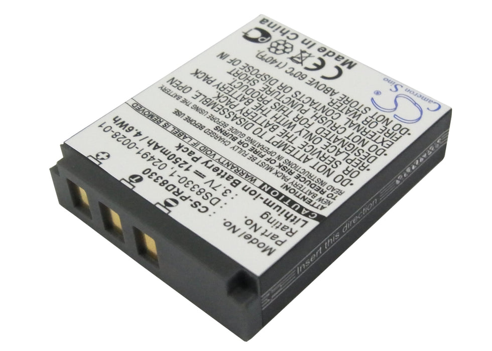 Rollei Compactline 150 Prego 8330 Prego DP8300 Pre Replacement Battery:  