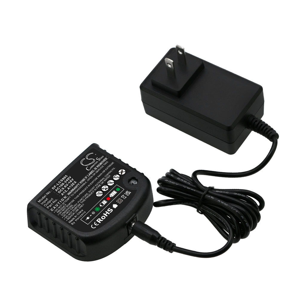 HQRP 9.6V-18V Ni-Mh Ni-Cd Battery Charger fits Black and Decker HPB18-OPE  HPB18 HPB14 HPB12 BD18PS BD18PSK BD518TBF BDC418K-2 BDCS1800 BDCS1806  BDCS1807 BDG1800 BDGC218C2 Power Tool 