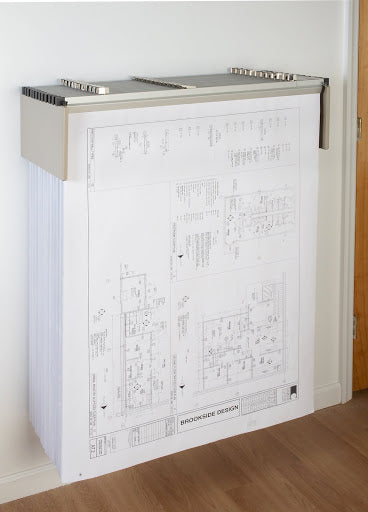 Brookside Design Vis-i-Rack High Capacity Rolled Blueprint Storage Rack with 8 Bins