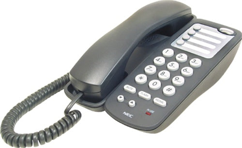 DTH-1-1 / NEC Single Line Telephone Black Stock # 780034  Part# BE110936 - NEW