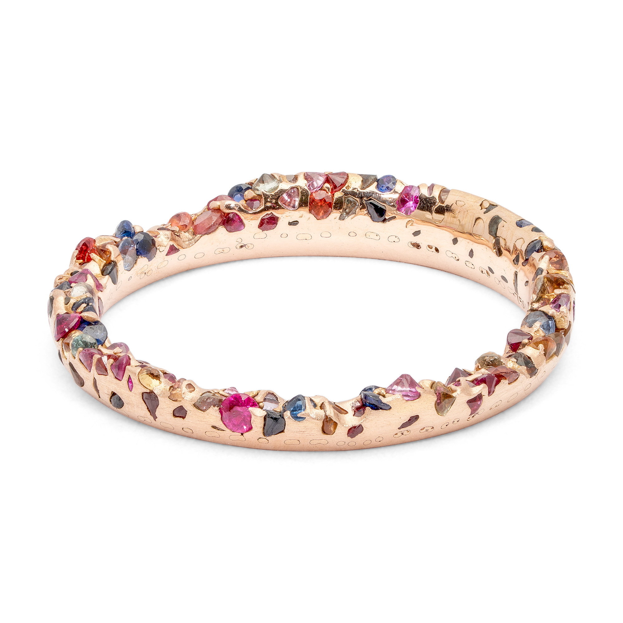 Rainbow Constellation Ring on Rose | Polly Wales Fine Jewelry
