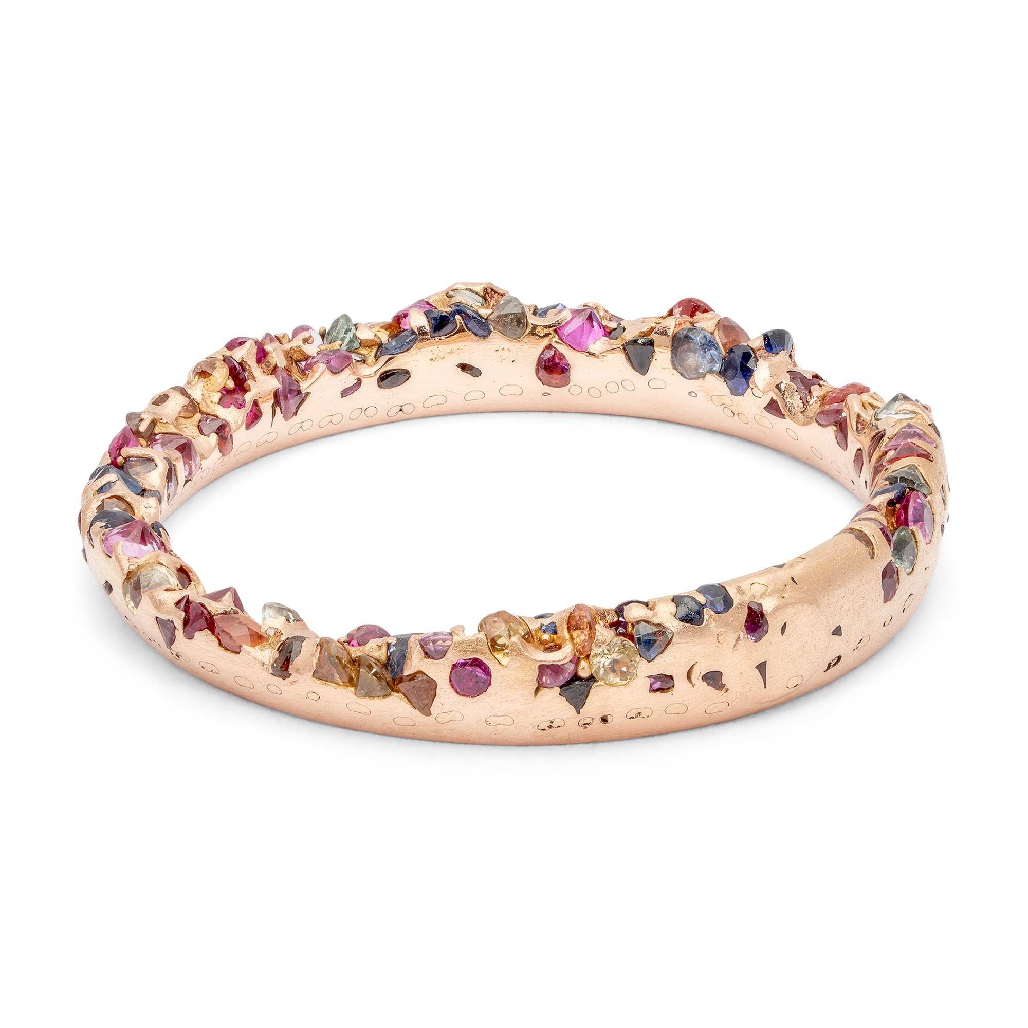Rainbow Constellation Ring on Rose | Polly Wales Fine Jewelry