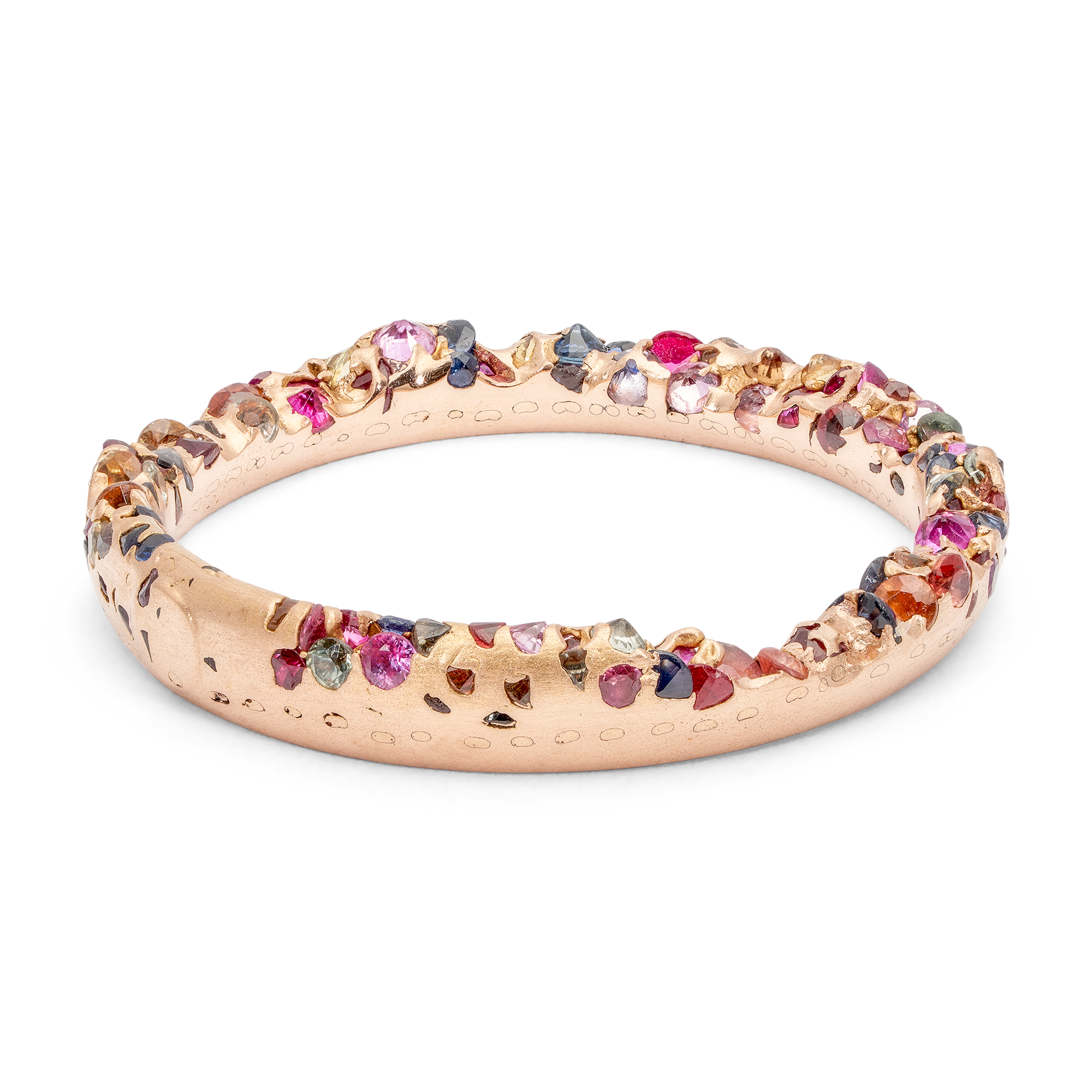 Rainbow Constellation Ring on Rose | Polly Wales Fine Jewelry