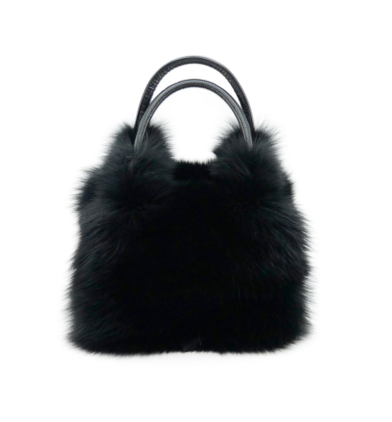 Classic Fur - Multi Color Pom Black/MultiSilverFox