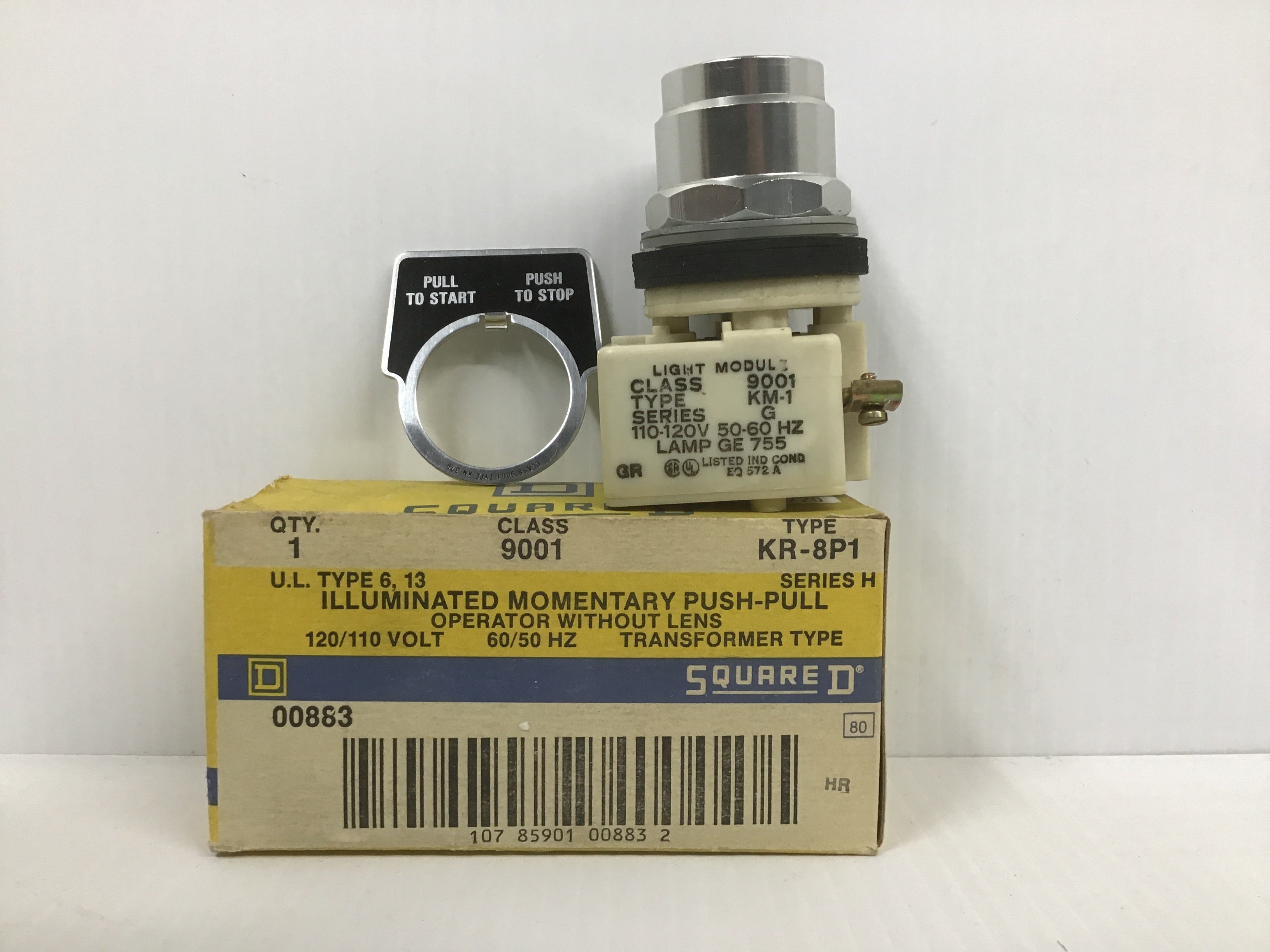 Illuminated momentary push pull operator KR-8P1 Square D