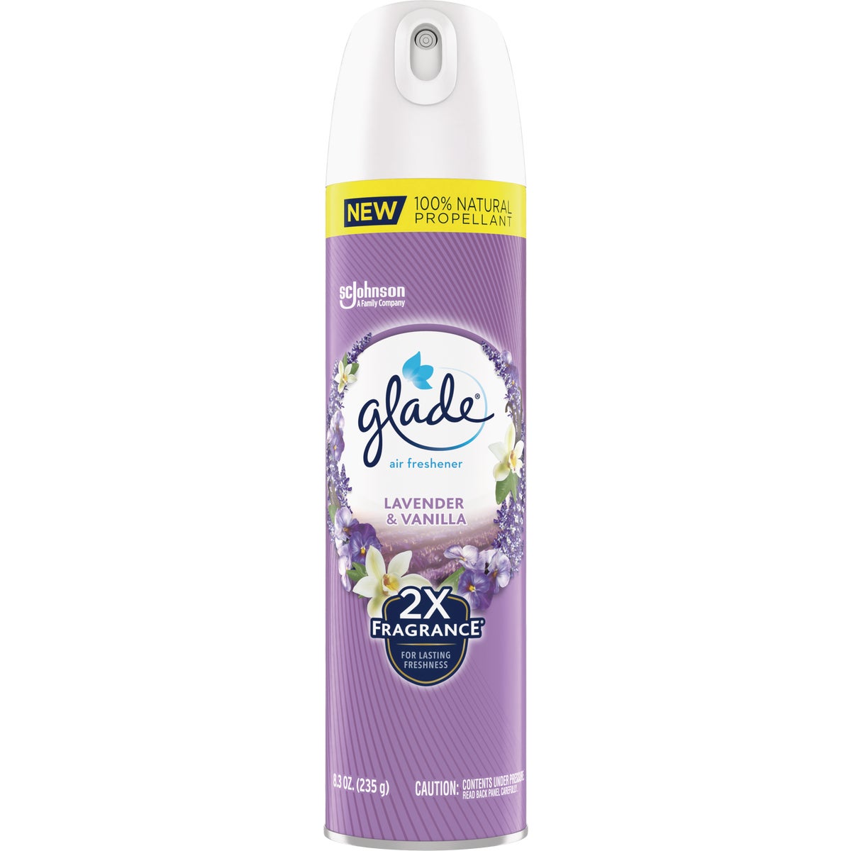 Glade 2X Fragrance 8.3 Oz. Lavender & Vanilla Spray Air Freshener