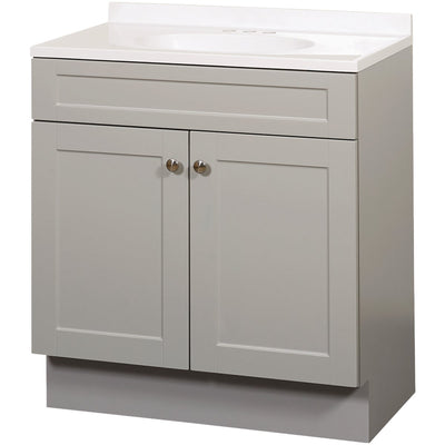 Zenith Zenna Home Cool Gray 24 In. W x 35 In. H x 18 In. D Euro 