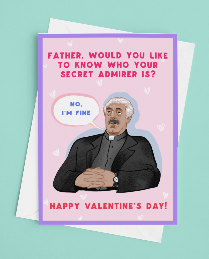 Father Ted Father Stone Valentines Day Card Derry Nice Things 