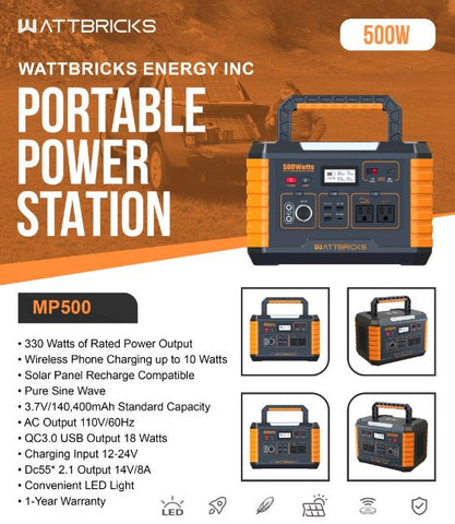 Portable Lithium-ion Solar Power Generator Stations Disaster Relief