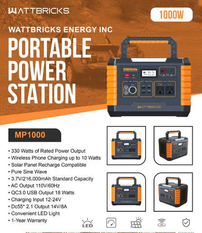 Portable Lithium-ion Solar Power Generator Stations Disaster Relief
