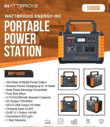 1000 Watt Solar Generators