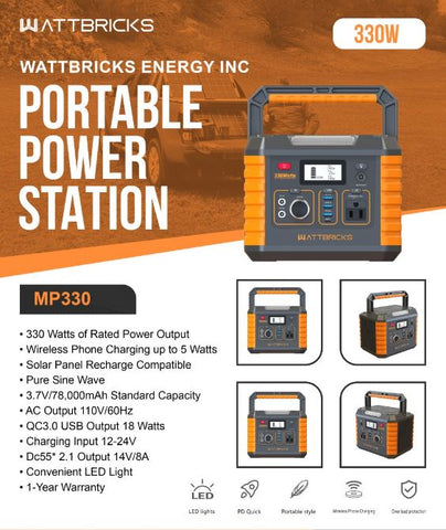 Portable Lithium-ion Solar Power Generator Stations Disaster Relief