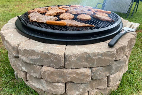 BBQ on a Walden Legacy Fire Pit