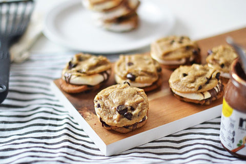 Chocolate Chip Cookie Nutella S'mores