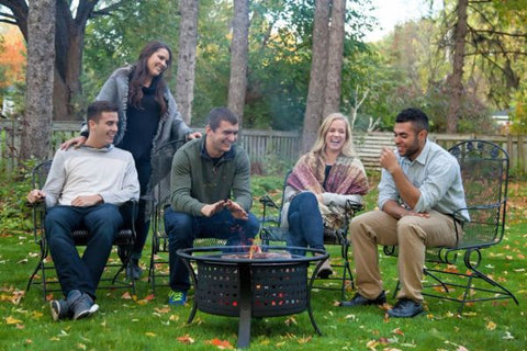 Laughing Chatting Around the Fire