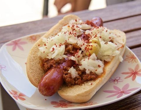 Loaded hot dog