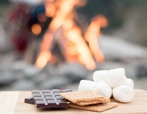 smores bar backyard bonfire party