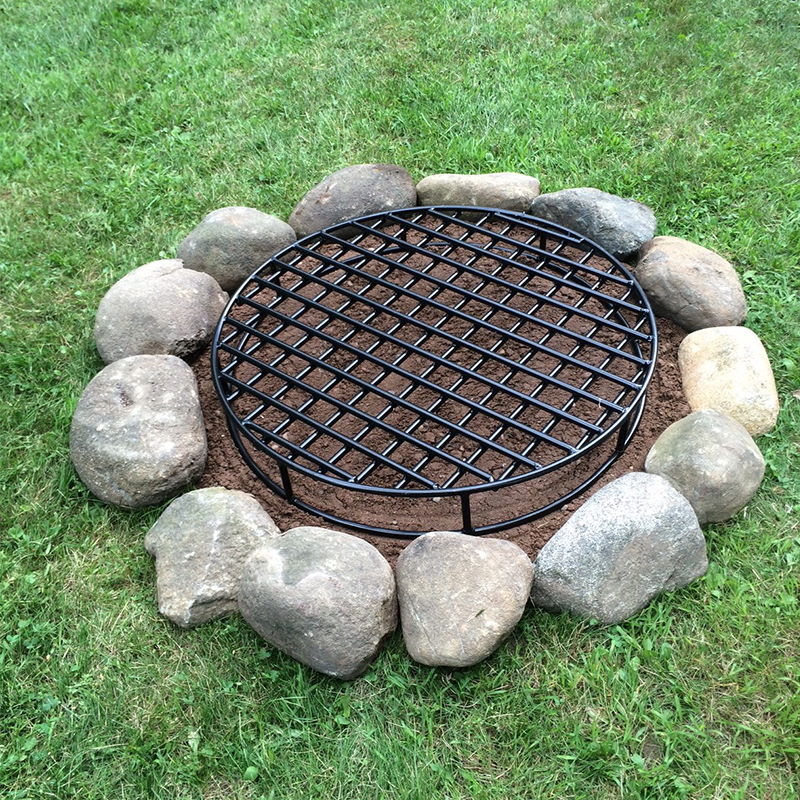 Fire Pit Grate Heavy Duty Metal Bonfire Grate Walden Backyards 