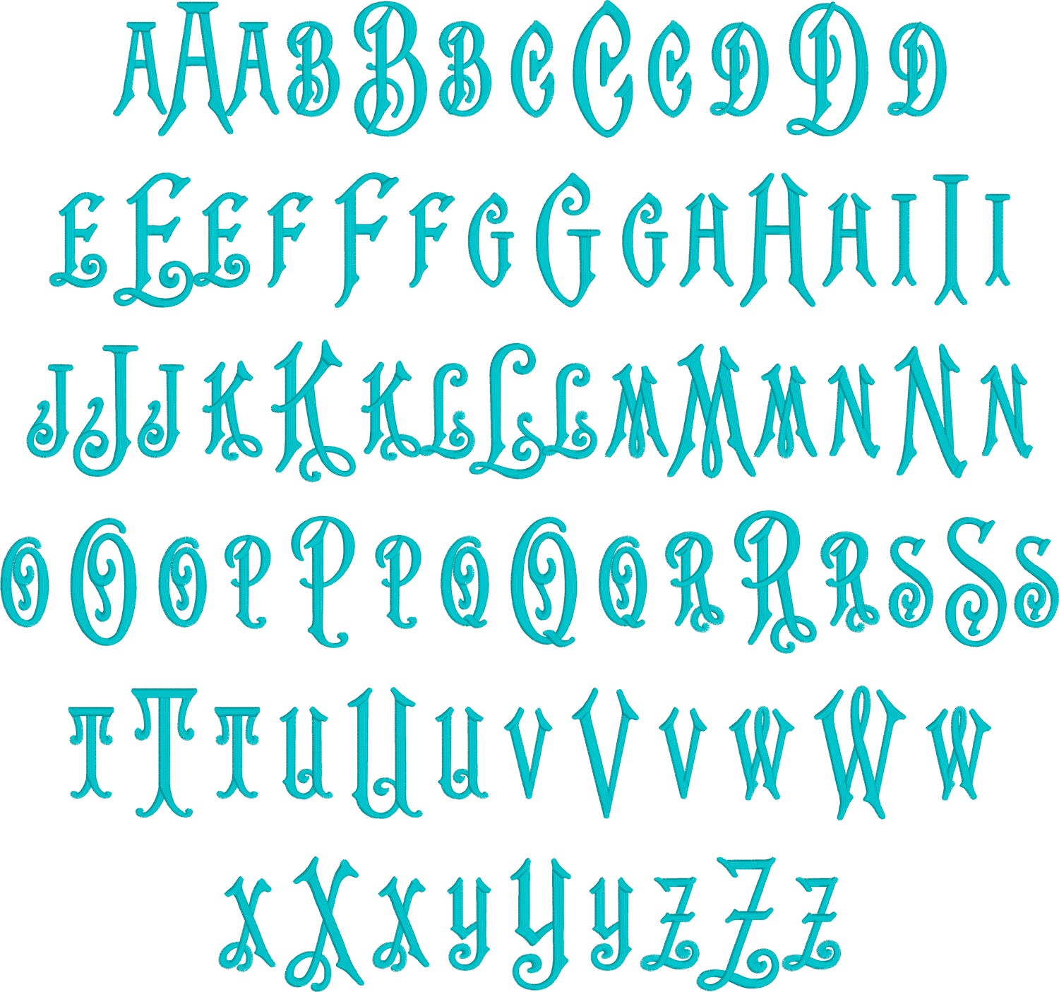Carson Monogram Font