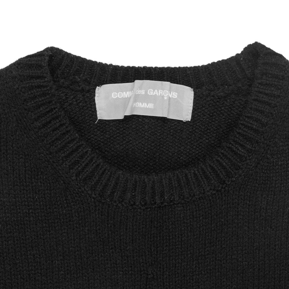 Comme des Garçons Homme Black Knit Sweater – SILVER LEAGUE