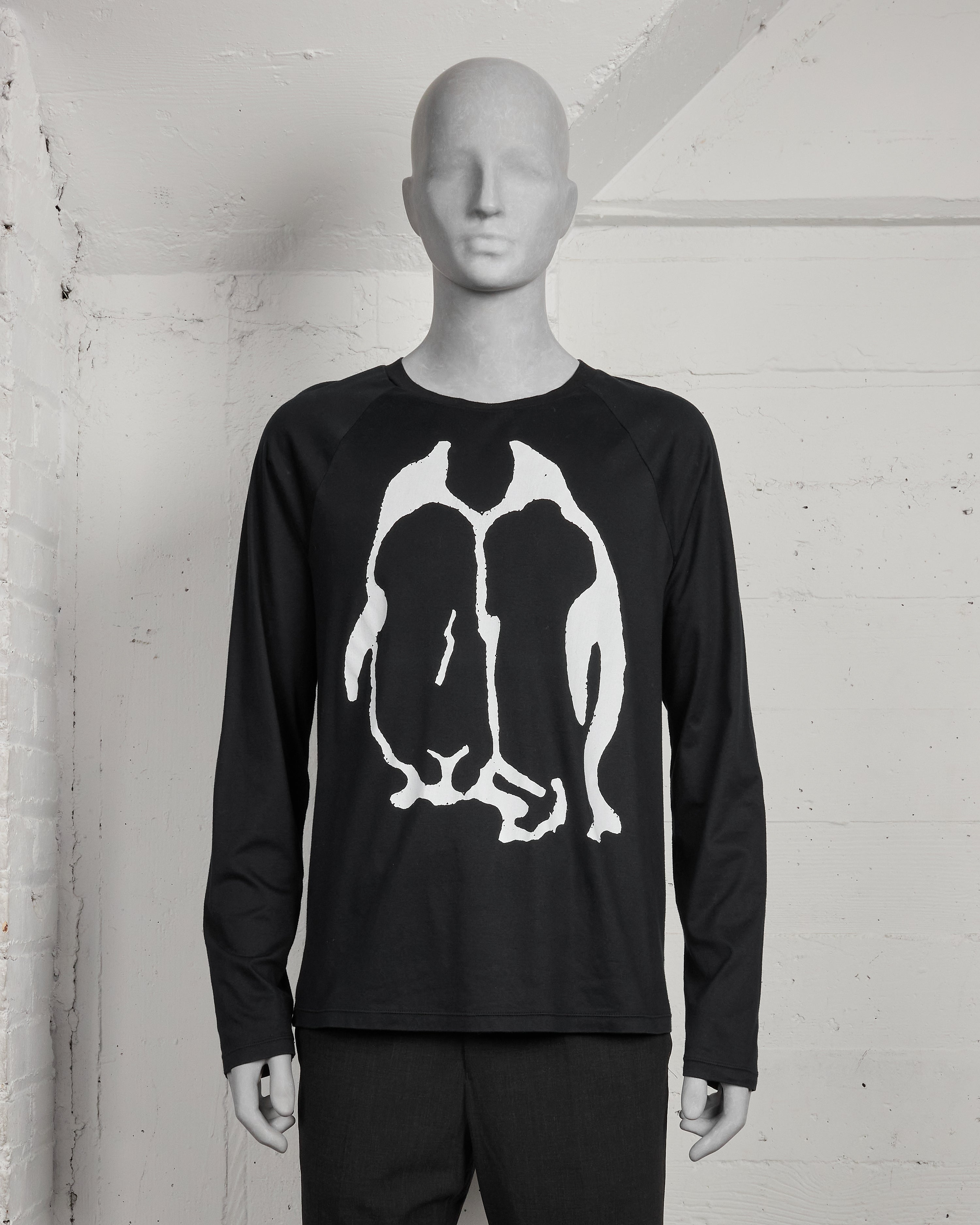 Raf Simons Black Palms Short Sleeve Raglan Sweatshirt - SS98